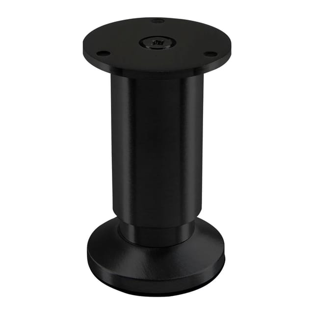 SOTECH Möbelfuß ALPHA Schwarz Eloxiert Höhe 100 mm