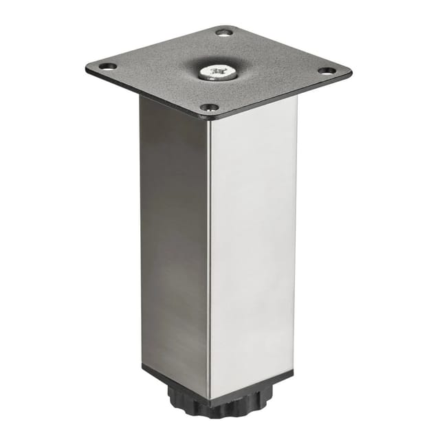 SOTECH Möbelfuß ZULU 38 x 38 x 120 mm Edelstahlfarbig