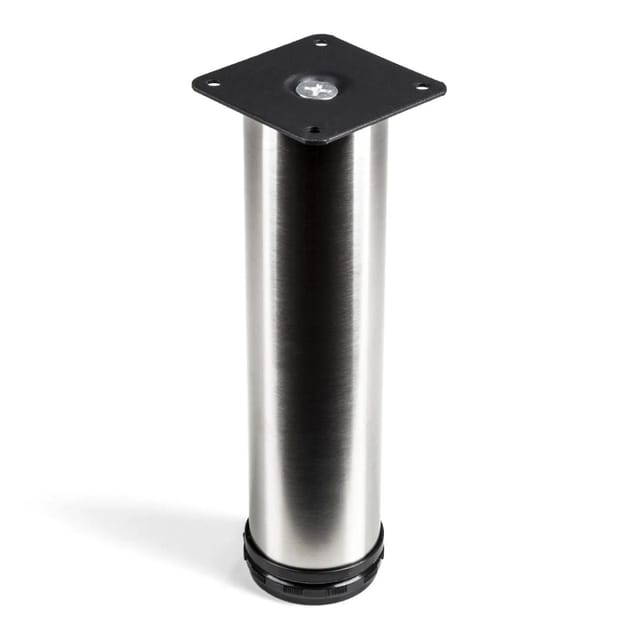 SOTECH Möbelfuß JIM Echt Edelstahl Gebürstet Ø50 mm Höhe 200 mm