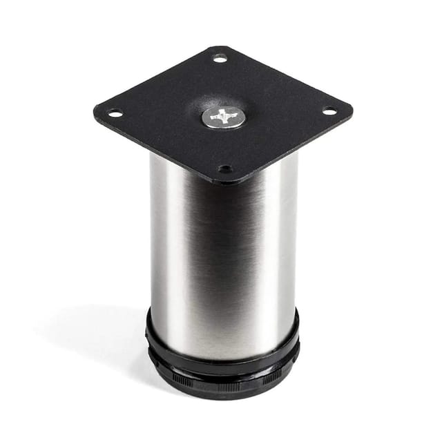 SOTECH 4er Set Möbelfuß JIMMY Ø50 mm Höhe 100 mm Edelstahl Gebürstet