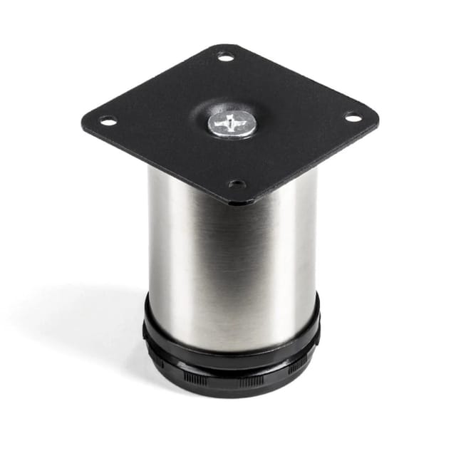SOTECH 4er Set Möbelfuß JIMMY Ø50 mm Höhe 80 mm Edelstahl Gebürstet