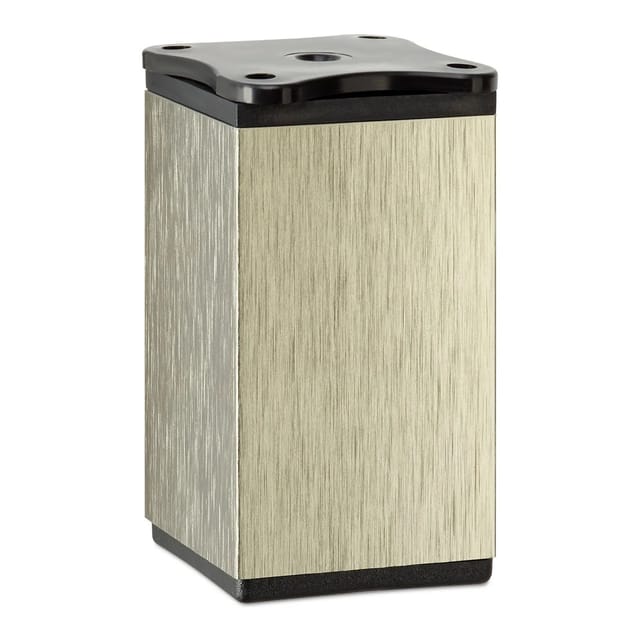 SOTECH Möbelfuß DAK II 40 x 40 mm Höhe 80 mm Edelstahloptik Höhenverstellbar