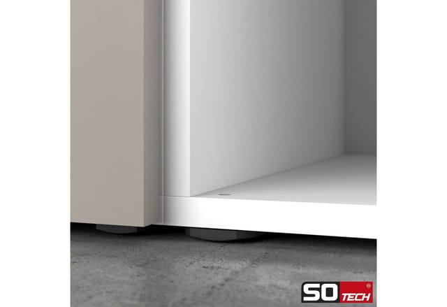 SOTECH 8 Stück Höhenversteller Ø30mm Topfbohrung Tragkraft 175 kg Schwarz