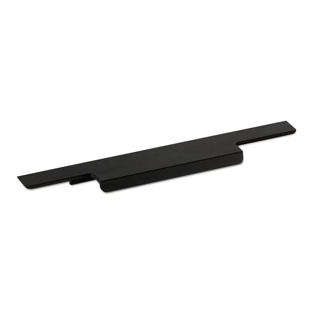 SOTECH Griffleiste Slim Into 210 x 11 x 37 mm Aluminium Schwarz Eloxiert Gebürstet Zum Einfräsen Harpunenstegmontage