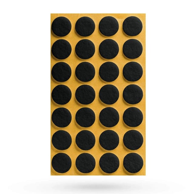 SOTECH Filzgleiter Ø20 x 3 mm Selbstklebend Schwarz