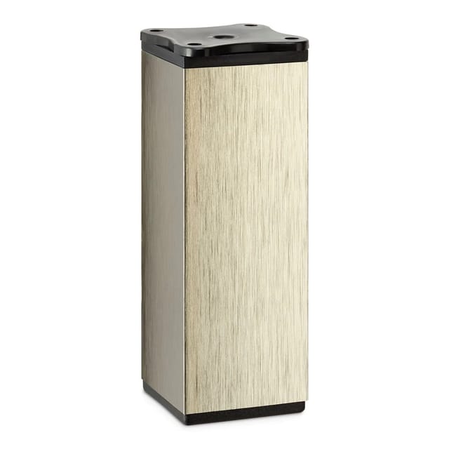 SOTECH Möbelfuß DAK II 40 x 40 mm Höhe 120 mm Edelstahloptik Höhenverstellbar