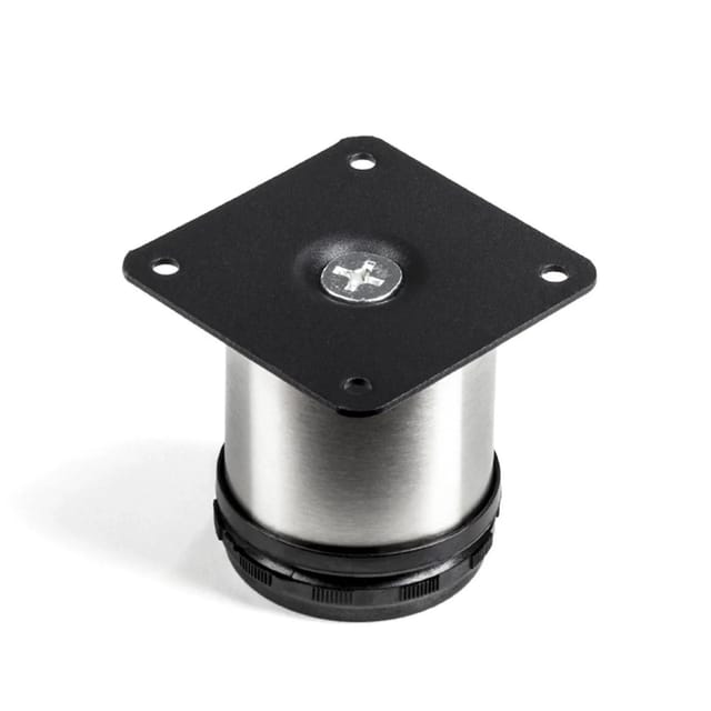 SOTECH Möbelfuß JIM Echt Edelstahl Gebürstet Ø50 mm Höhe 60 mm