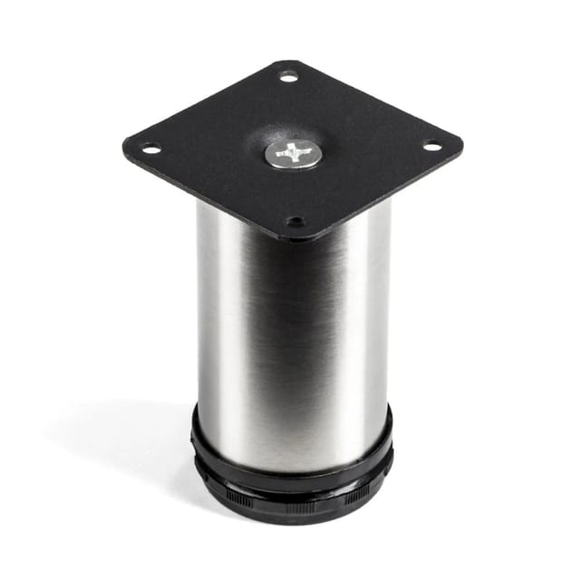 SOTECH Möbelfuß JIM Echt Edelstahl Gebürstet Ø50 mm Höhe 100 mm
