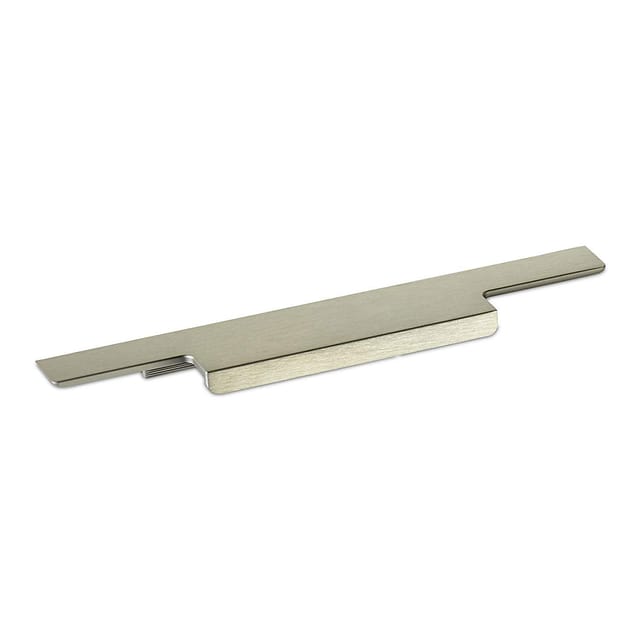 SOTECH Griffleiste Slim Into 420 x 11 x 37 mm Aluminium Edelstahlfarben Eloxiert Gebürstet Zum Einfräsen Harpunenstegmontage