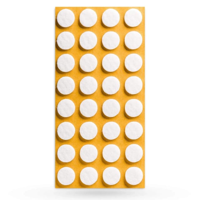 SOTECH Filzgleiter Ø17 x 3 mm Selbstklebend Weiß