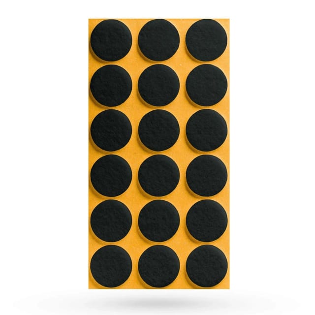 SOTECH Filzgleiter Ø25 x 3 mm Selbstklebend Schwarz