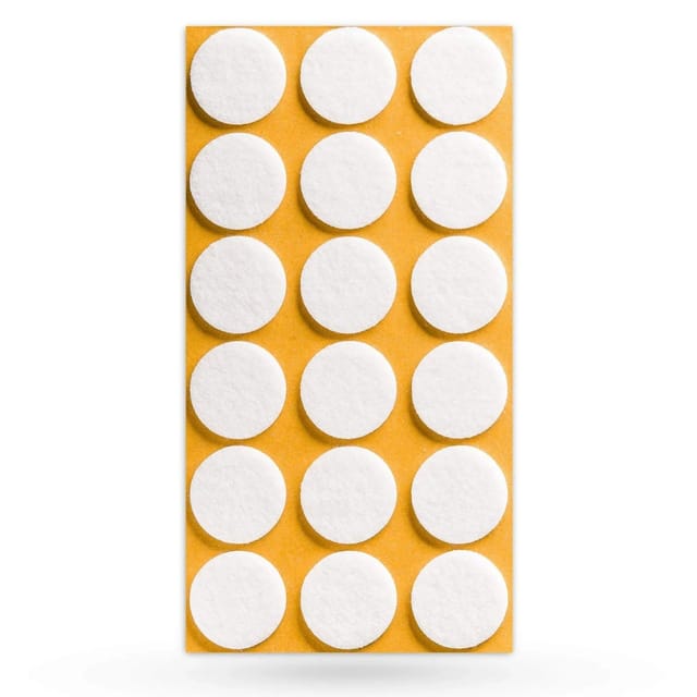 SOTECH Filzgleiter Ø25 x 3 mm Selbstklebend Weiß