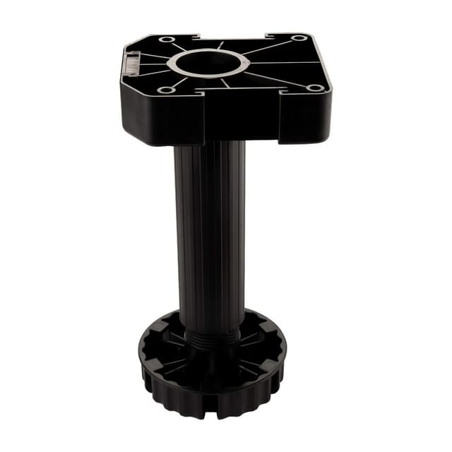 SOTECH 4er Set Möbelfüße Schwarz mit Sockelhöhe 185 mm
