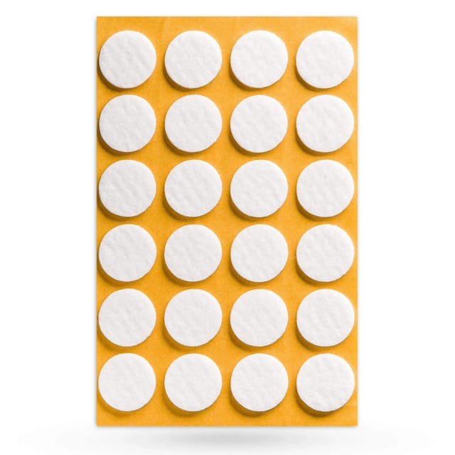SOTECH Filzgleiter Ø22 x 3 mm Selbstklebend Weiß