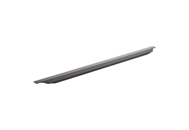 SOTECH Griffleiste KONTUR 145 x 39 x 20 mm Schwarz Gebürstet Aluminiumprofil mit Harpunensteg Zum Einfräsen