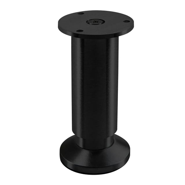 SOTECH Möbelfuß ALPHA Schwarz Eloxiert Höhe 120 mm