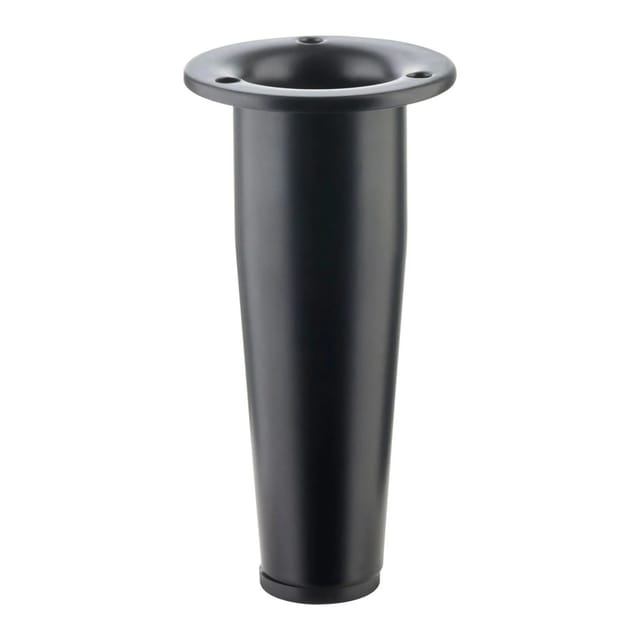 SOTECH Möbelfuß FOX-TROT Schwarz Matt Höhe 150 mm mit Höhenverstellung Ø32 mm