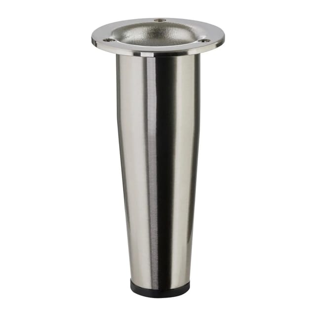 SOTECH Möbelfuß FOX-TROT Edelstahloptik Höhe 80 mm mit Höhenverstellung Ø32 mm