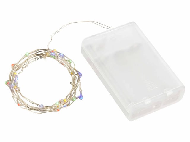 Lex 30er LED Lichterkette Batteriekette Party Wasser Beleuchtung Deko Licht Bunt