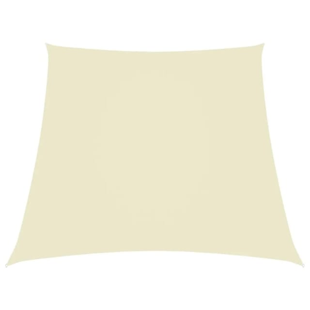 vidaXL Sonnensegel Oxford-Gewebe Trapezförmig 2/4x3 m Cremeweiß 135241