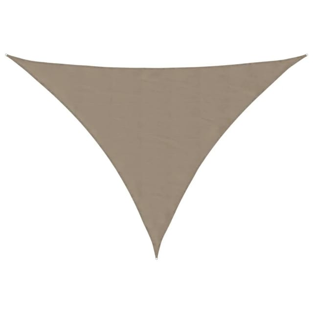 vidaXL Sonnensegel Oxford-Gewebe Dreieckig 5x7x7 m Taupe 135457