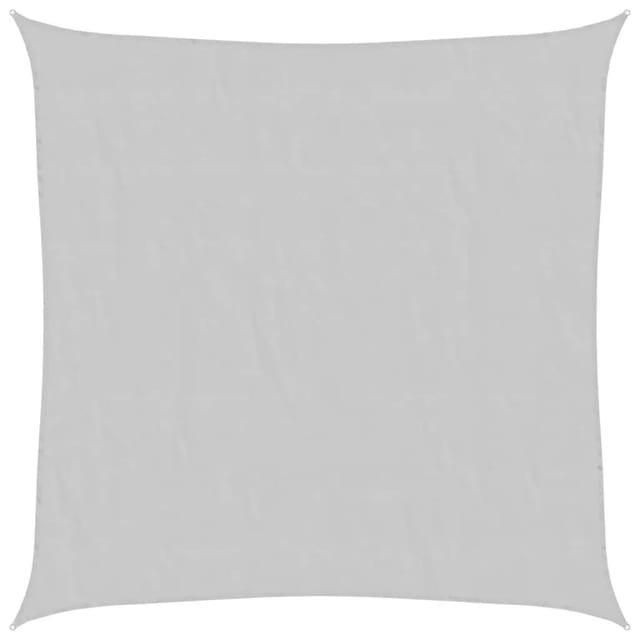vidaXL Sonnensegel Hellgrau 5x5 m 100% Polyester Oxford 4000405