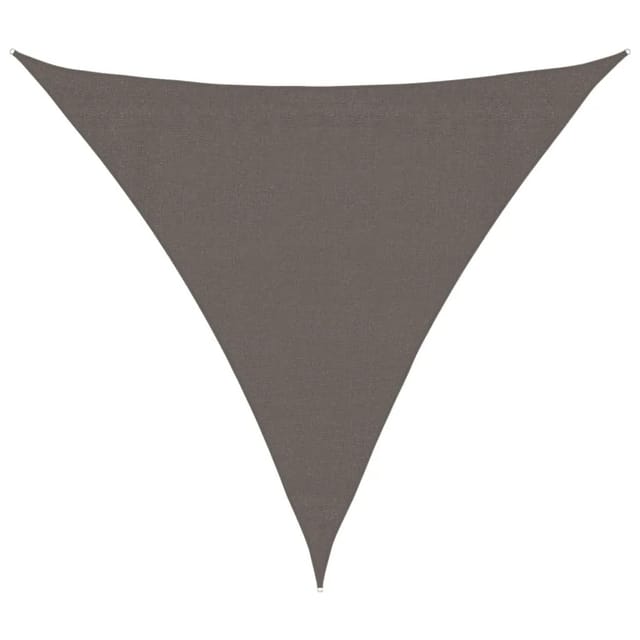 vidaXL Sonnensegel HDPE Dreieckig 3,6x3,6x3,6 m Anthrazit 42280