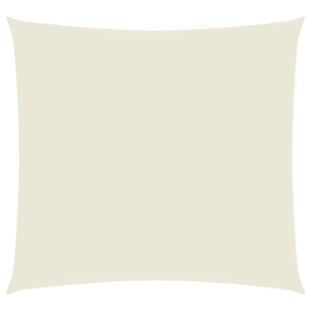 vidaXL Sonnensegel Oxford-Gewebe Quadratisch 5x5 m Creme 135196