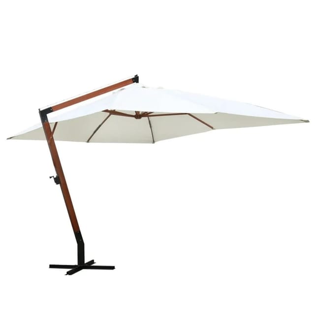 vidaXL Sonnenschirm 300x400 cm Weiß 40081