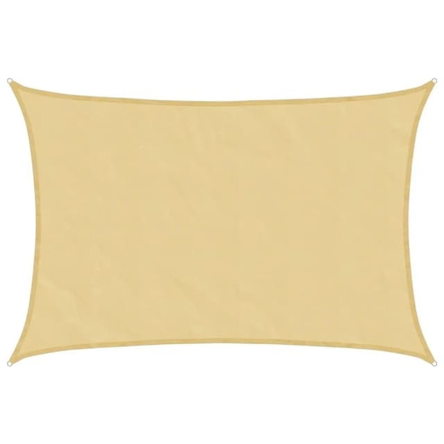 vidaXL Sonnensegel Sandfarbe 3,5x2,5 m 100% Polyester Oxford 4000566