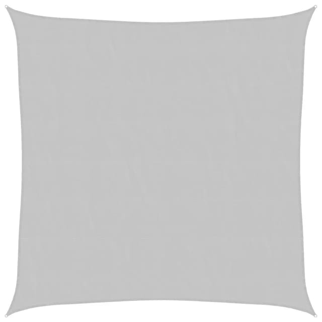 vidaXL Sonnensegel Hellgrau 3x3 m 100% Polyester Oxford 4000401