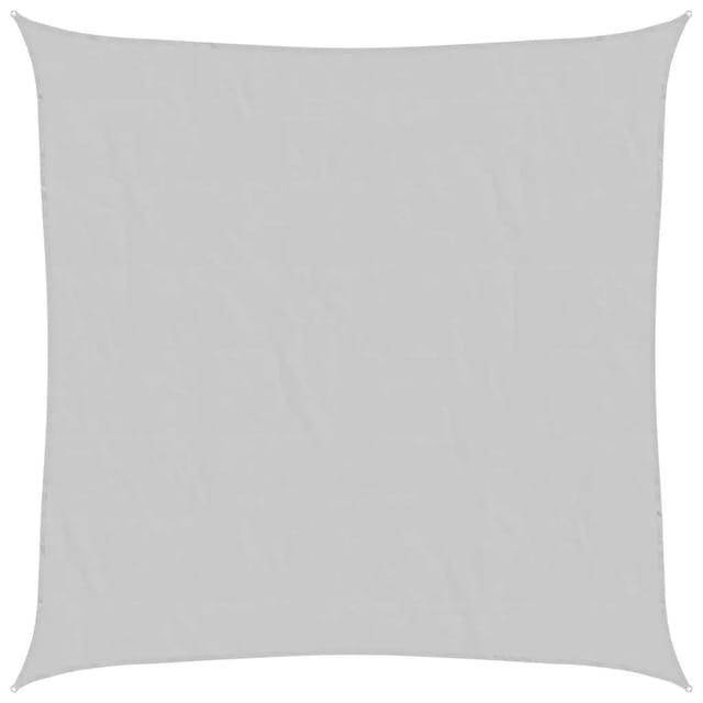 vidaXL Sonnensegel Hellgrau 4x4 m 100% Polyester Oxford 4000403