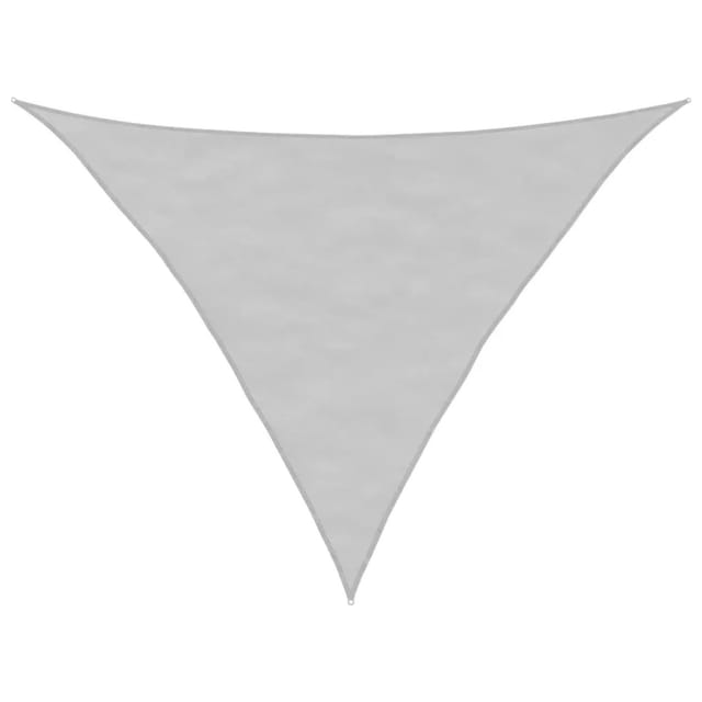 vidaXL Sonnensegel Hellgrau 3,5x3,5x4,9 m 100% Polyester Oxford 4000917