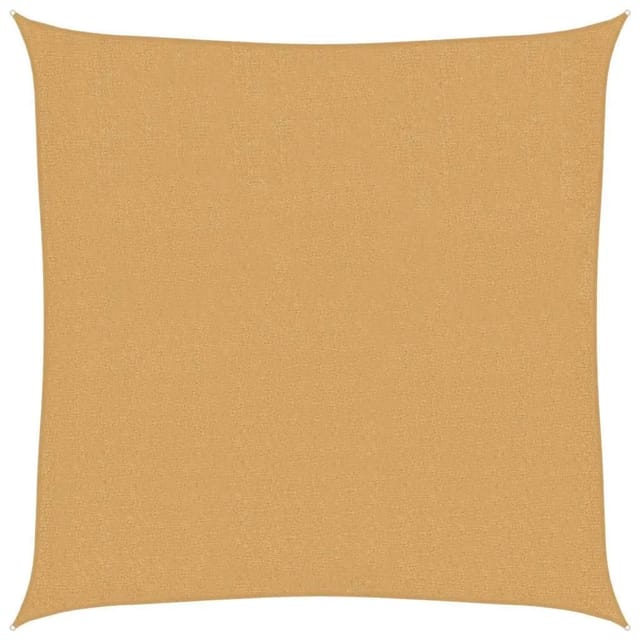 vidaXL Sonnensegel 160 g/m² Quadratisch Sandfarbe 2,5x2,5 m HDPE 4002020