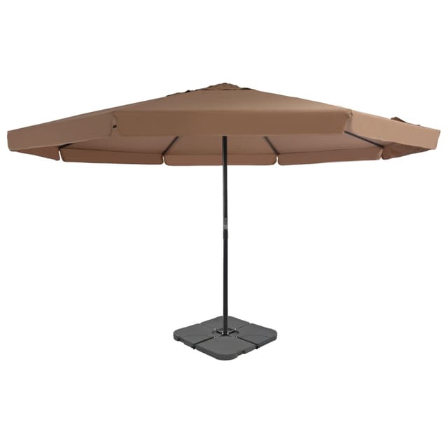 vidaXL Sonnenschirm mit Tragbarem Sonnenschirmständer Taupe 276324