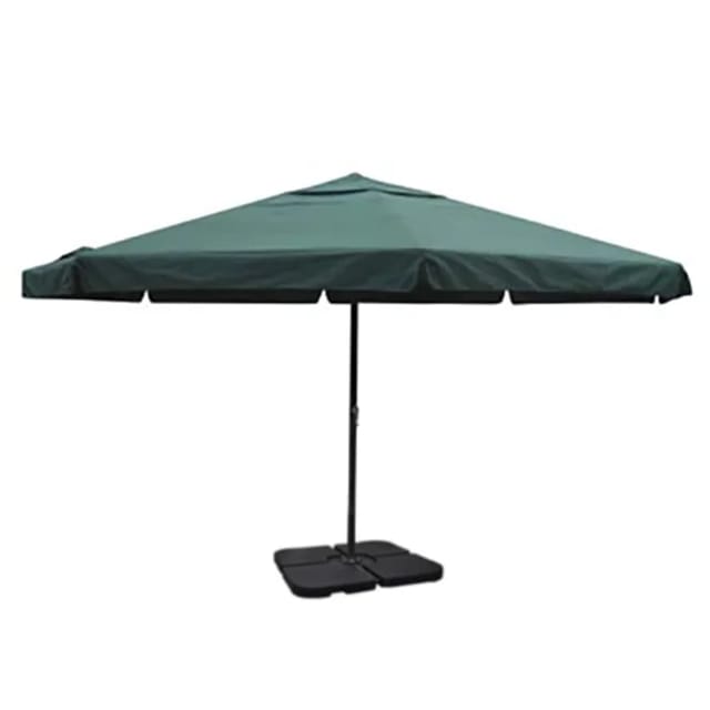 vidaXL Sonnenschirm Aluminium Tragbarer Sonnenschirmständer Grün 271717