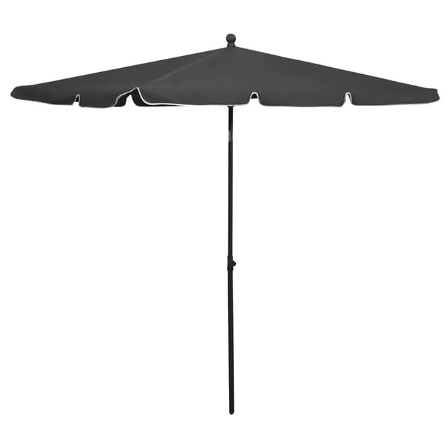 vidaXL Sonnenschirm mit Mast 210x140 cm Anthrazit 315545