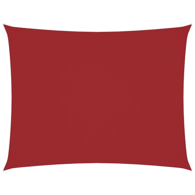 vidaXL Sonnensegel Oxford-Gewebe Rechteckig 4x5 m Rot 135656