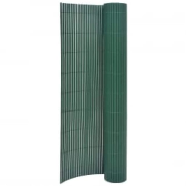 vidaXL Gartenzaun Doppelseitig 90x400 cm Grün 317147