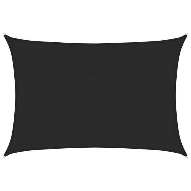 vidaXL Sonnensegel 160 g/m² Schwarz 2,5x4 m HDPE 311729