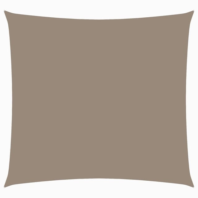 vidaXL Sonnensegel Oxford-Gewebe Quadratisch 4,5x4,5 m Taupe 135415