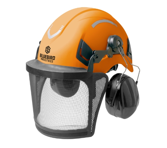 Bluebird Profi-helm Mit Visier Und Kopfhörern, Nylon-mesh, 25 Db