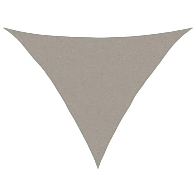 vidaXL Sonnensegel 160 g/m² Dreieckig Hellgrau 2,5x2,5x3,5 m HDPE 4001998