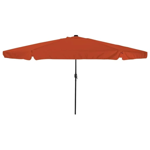 vidaXL Gartenparasol Rot und Schwarz 395 x 395 x 245 cm 42003649