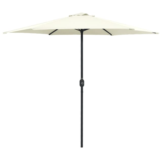 vidaXL Sonnenschirm mit Aluminium-Mast 270x246 cm Sandweiß 47345
