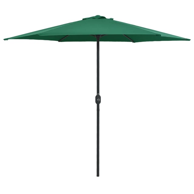 vidaXL Sonnenschirm mit Aluminium-Mast 270x246 cm Grün 47344