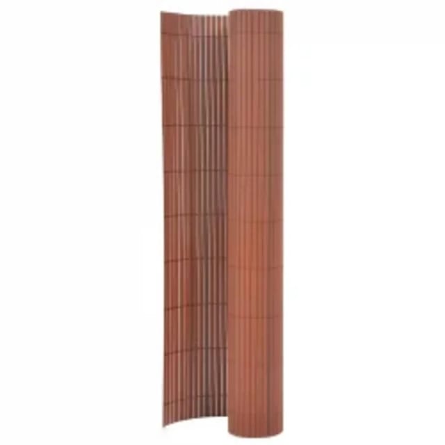 vidaXL Gartenzaun Doppelseitig 110x300 cm Braun 317154
