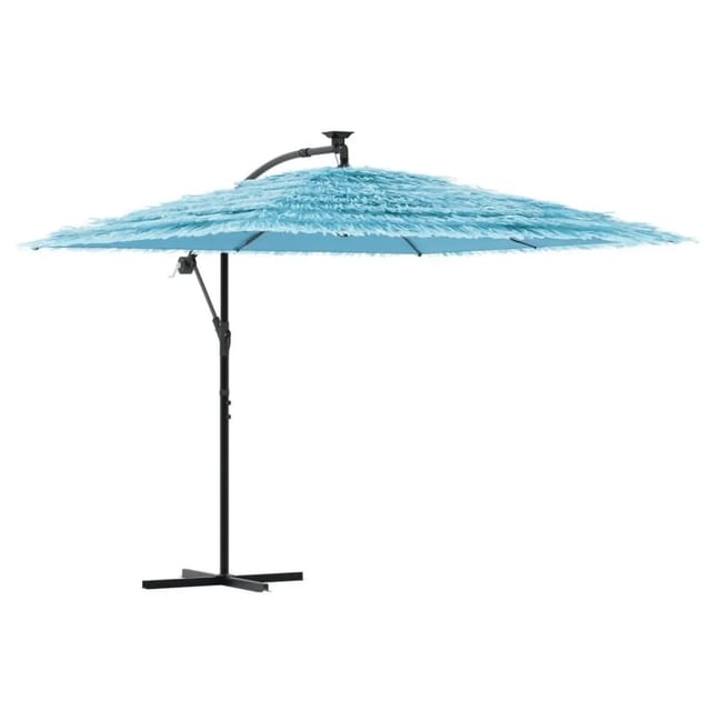 vidaXL Sonnenschirm mit Stahlmast Blau 269x269x235 cm 4005079