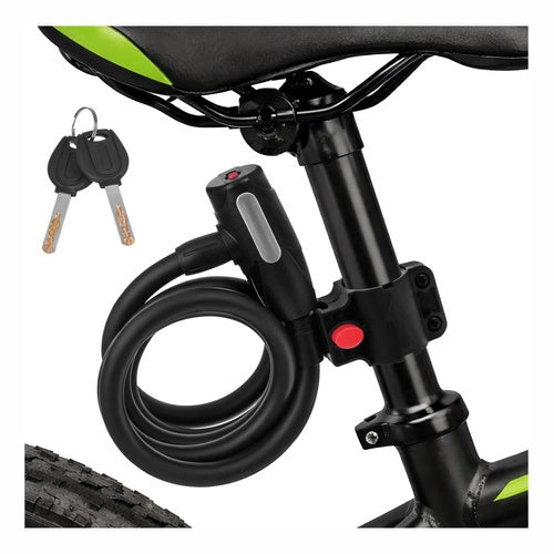 150cm Steel Bike Lock With Key Holder