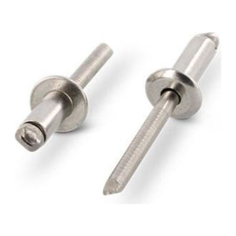 Oc-pro – A4 Blindnieten Aus Edelstahl Aisi 316, Ø 3,2–4,8 Mm, Länge 6 Mm, Packungsinhalt 500 Stück – Für Maritime Und Salzhaltige Außenumgebungen